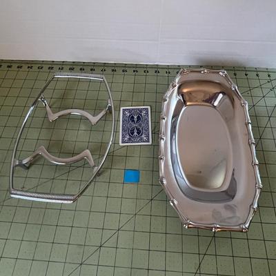 Elevated Silver Serving Tray