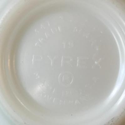 Vintage PYREX Mixing Bowl with Floral Pattern