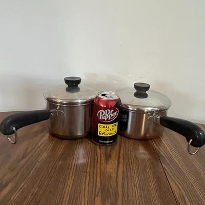 Large Stainless Steel REVERE WARE Cookware Set – 26Pieces w/ Lids & Steamer Insert