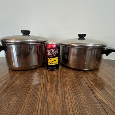 Large Stainless Steel REVERE WARE Cookware Set – 26Pieces w/ Lids & Steamer Insert