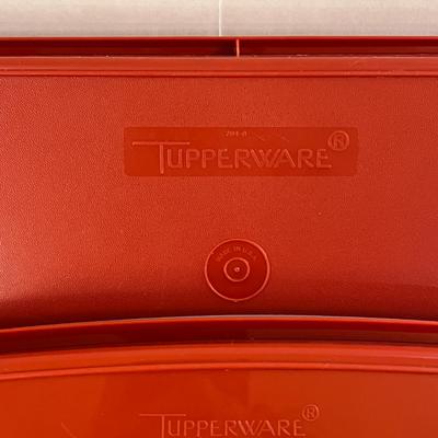 Vintage Tupperware Red Containers