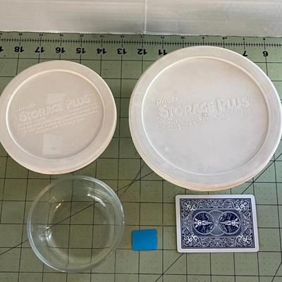 Set of 3 Vintage Pyrex Glass Storage Bowls – Storage Plus with Lids