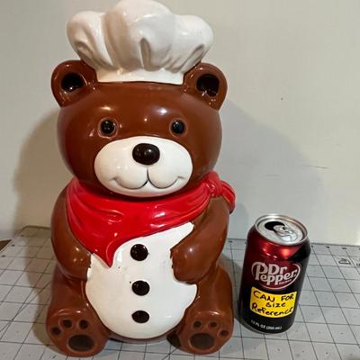Ceramic Bear Chef Kitchen Set – Cookie Jar with Matching Salt & Pepper Shakers