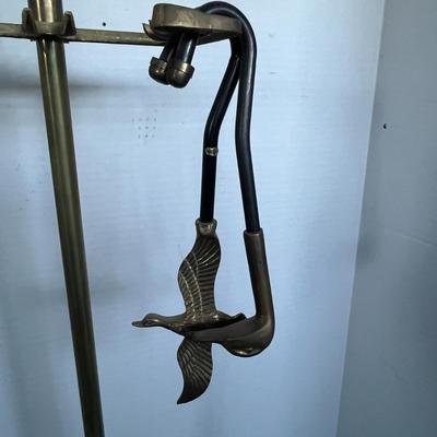 Vintage Brass Fireplace Tool Set