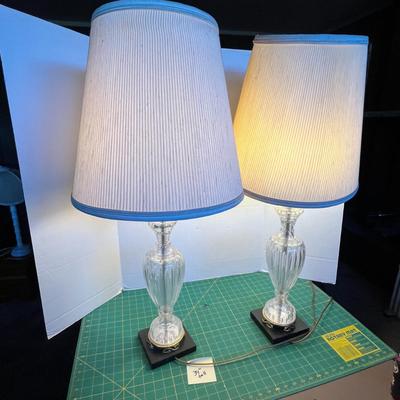 Crystal Glass Table Lamps with Shades
