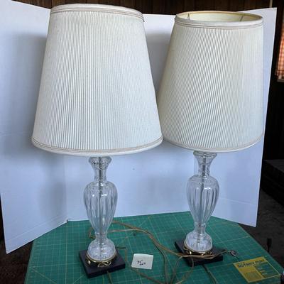 Crystal Glass Table Lamps with Shades