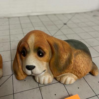 Set of 3 Homco Puppy Dog Figurines