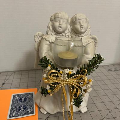 Ceramic Angel Candle Holder