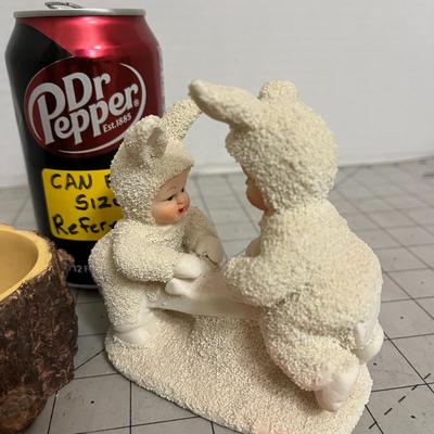 Adorable Woodland Raccoon and Bunny Figurines
