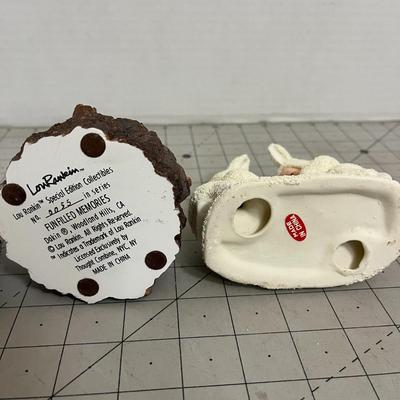 Adorable Woodland Raccoon and Bunny Figurines