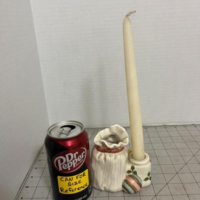 Vintage FF Ceramic Candleholders Set