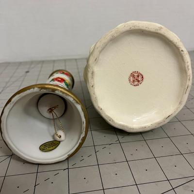 Ceramic Figurines – Southern Belle & Christmas Hen Pillar