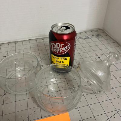 Assorted Clear Glass Collectibles Set