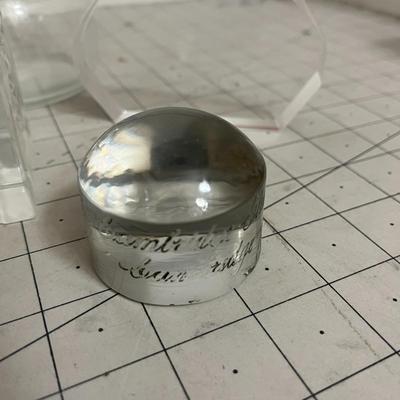 Assorted Clear Glass Collectibles Set