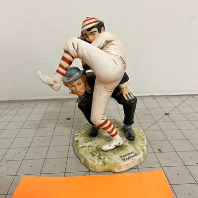 1974 Norman Rockwell Baseball Porcelain Figurine celebrating ‘100 years of baseball’