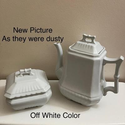 Royal stone China Wedgwood Co. England, Tea Pot and China Serving Dish