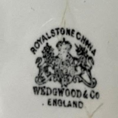 Royal stone China Tea Pot and China Serving Dish