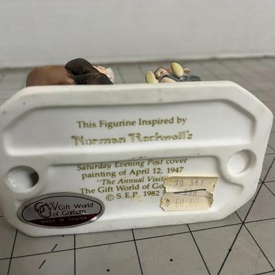 Norman Rockwell Figurine - First Annual Visit