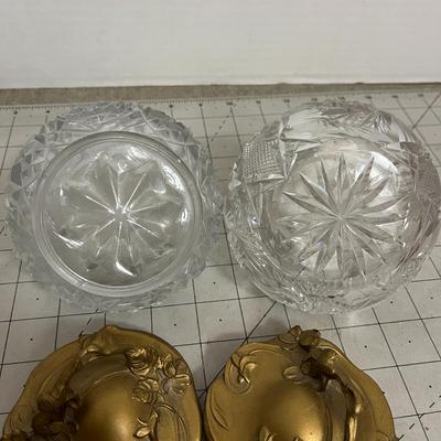 Antique Vanity Jars -Trinket Box