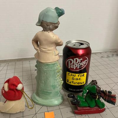 Trio – Colonial Boy, Christmas Bear & Sledding Elf
