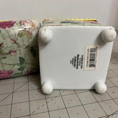 Floral Porcelain Trinket Box