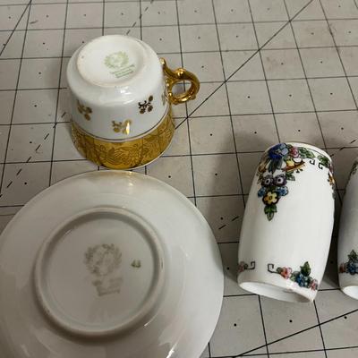 Gold-Gilded Teacup & Saucer
