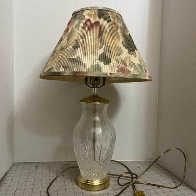 Vintage Cut Glass Table Lamp