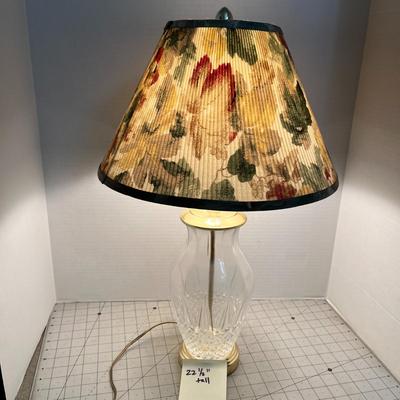 Vintage Cut Glass Table Lamp