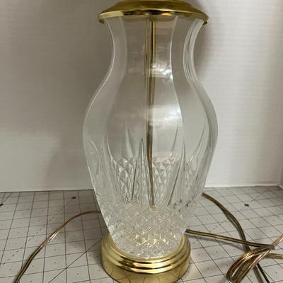Vintage Cut Glass Table Lamp