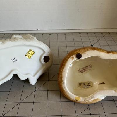 Cat Family Figurine & Sleeping Cat Sculpture