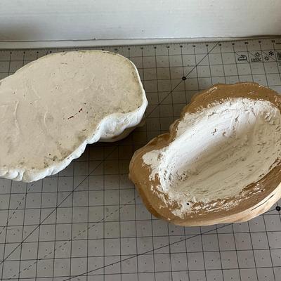 Set of Two Sleeping Cat Sculptures
