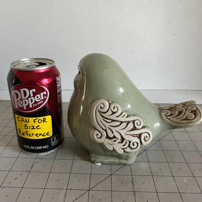 Glazed Ceramic Bird Figurine