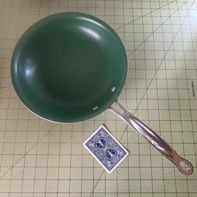 Nonstick Frying Pan Trio – Copper, Green, & T-fal Skillets (3-Piece Set)