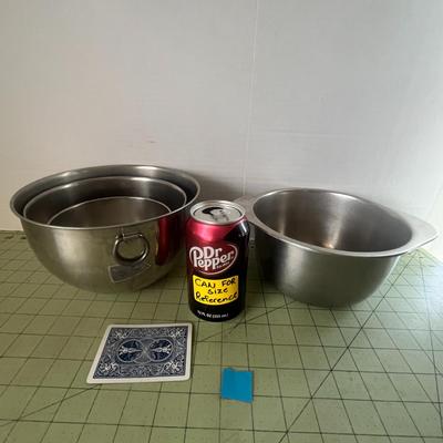 Stainless Steel Mixing Bowl Set – Heavy Duty Kitchen Prep Bowls