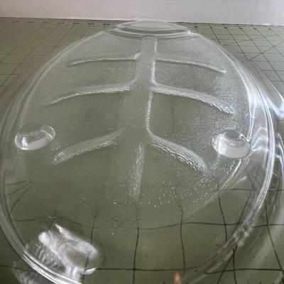 Clear Glass Serving Platter & Decorative Bowl – 2-Piece Set