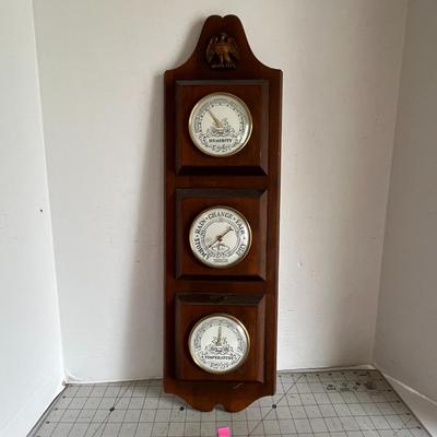 Vintage Weather Station Panel