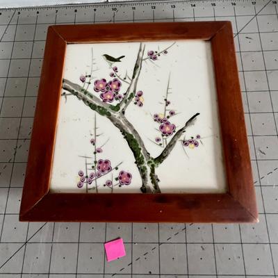 Floral Ceramic Tile Art