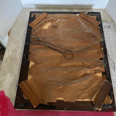 Vintage Carved Wood Mirror