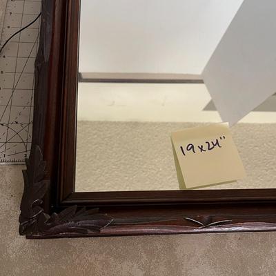 Vintage Carved Wood Mirror