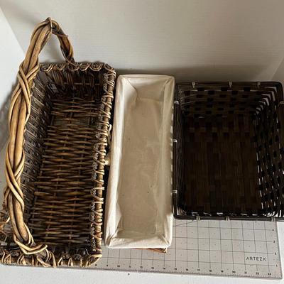 Rectangular Woven Basket Set