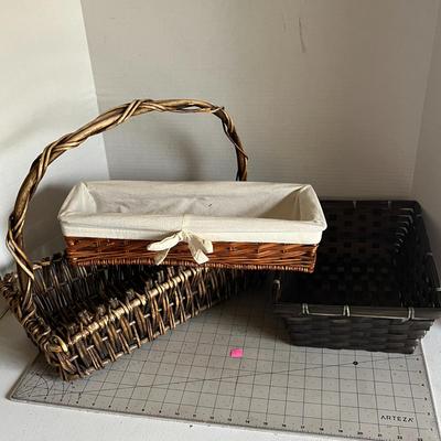 Rectangular Woven Basket Set