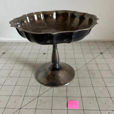 Vintage Silver Pedestal Dish