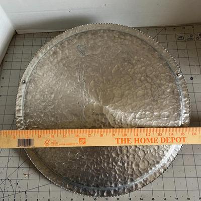 Hammered Aluminum Floral Tray