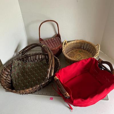 Colorful Woven Basket Set