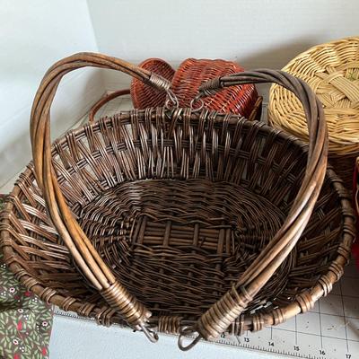Colorful Woven Basket Set