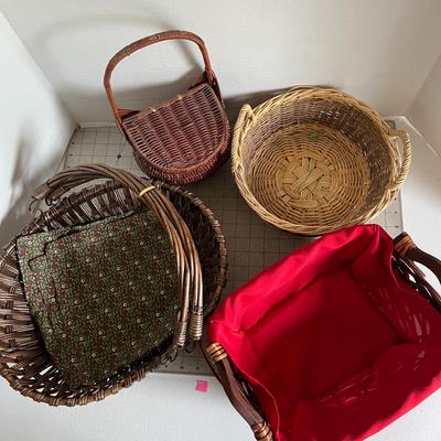 Colorful Woven Basket Set