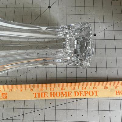 15 Inch Crystal Cut Glass Vase