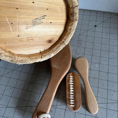 Rustic Bath Brush Set