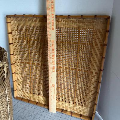 Woven Bamboo Basket with Lid