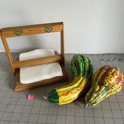 Wooden Napkin Holder Set